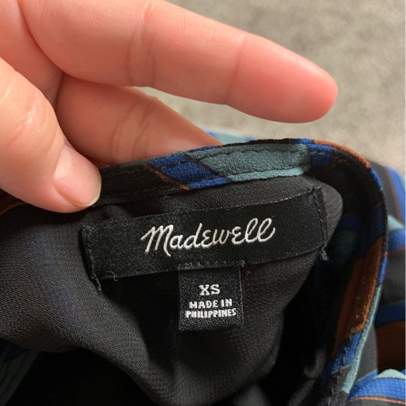 Madewell Sheer Sleeve Top in Academy Stripe - Picture 5 of 7
